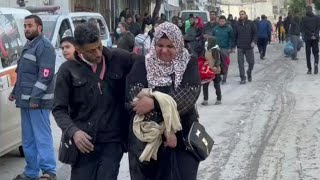 Palestinians flee site of Israeli strike on Jabalia | AFP