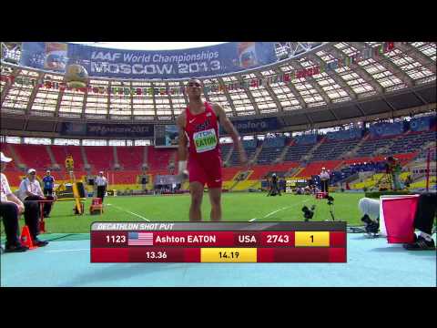 Moscow 2013 - Decathlon Men - Morning Session Day 01