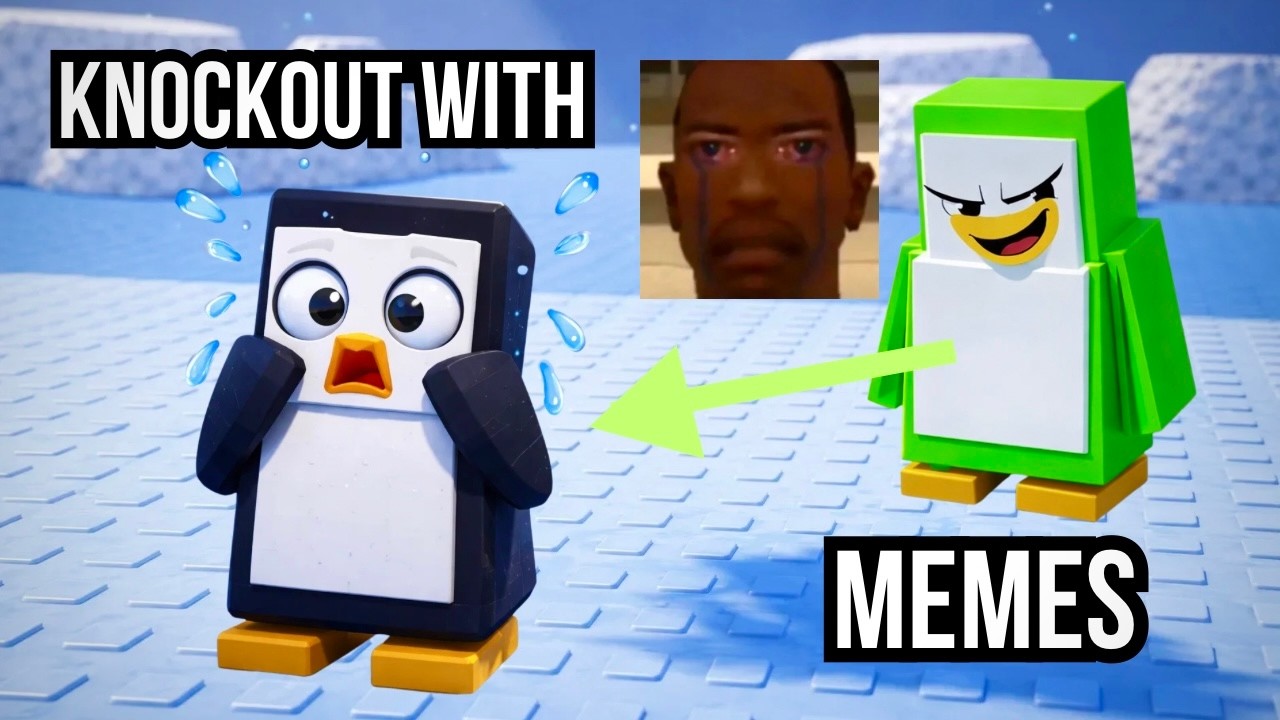 Roblox Knockout🐧 Most FUNNY moments MEME edition☠️