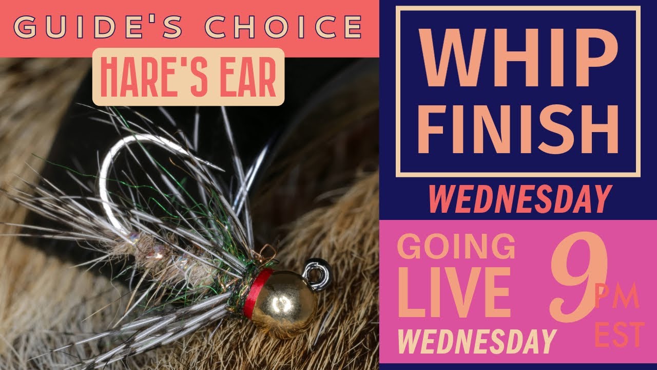 How to tie the Guide's Choice Hare's Ear -- Live Fly Tying on Whip Finish Wednesday