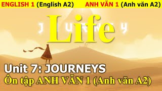 AV1 | Ôn tập ANH VĂN 1 | Unit 7: JOURNEYS | Sách LIFE A1-A2 | Từ vựng - Ngữ pháp - Trắc nghiệm