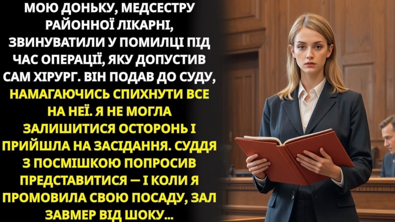 Медсестру звинуватили у смерті пацієнта  Лікар радів, але одна жінка змінила все