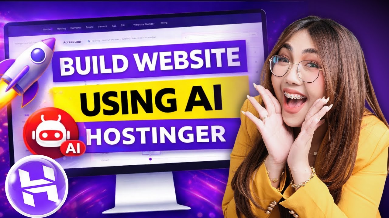 BUILD A WEBSITE WITH AI!? | Hostinger AI Website Builder Tutorial ...