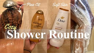My Cozy Night Time Shower Routine Cozy Scents, Body Care, Hygiene Tips, Pixie Cut, & Skin Care