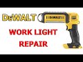 Dewalt DCL050 LED Light Repair. Tear Down Disassembly Fix Area Work Light. Licht Leuchte Reparatur
