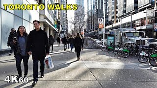 Видео Downtown Toronto walk along Dundas & Bathurst - Feb 16, 2020 [4K] от Johnny Strides, улица Батерст, Торонто, Канада
