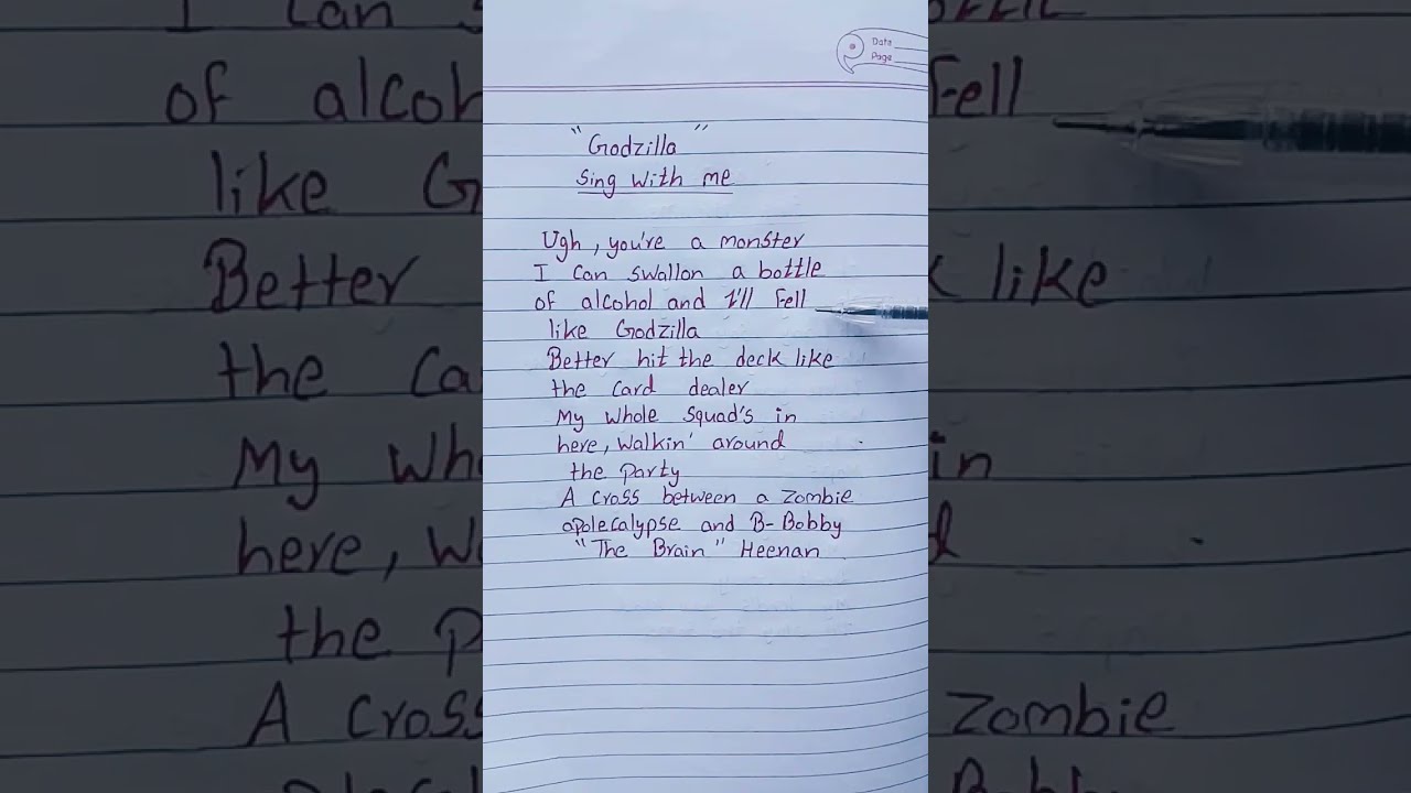 Eminem Godzilla Lyrics Ft Juice World Rap Music Hiphop Rapper Song