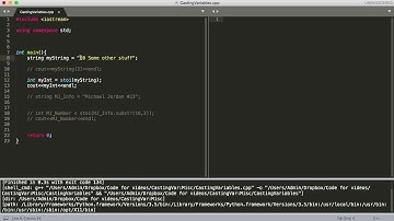 Data Structures Tutorial - 8 - How to Cast Variables (i.e. change a variable type)