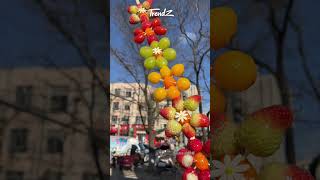 Look At The Super Long Bunch Of Sugar-Coated Fruits