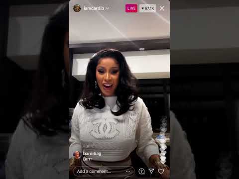 Cardi B on live (boobs pop out while dancing)