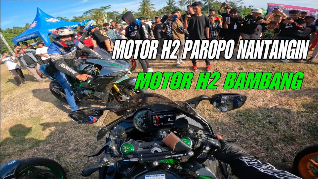 PECAH MOTOR NINJA H2 ARTIS VS NINJA H2 BAMBANG - HP Rider Motovlog