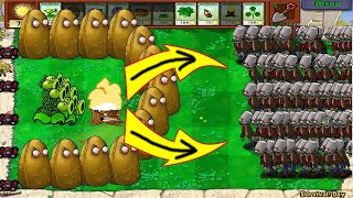 Plants Vs Zombies - 1 Threepeater vs 9999 Giga-Gagantuar Zomboss