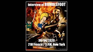 INTERVIEW EN DIRECT DE BUMBLEFOOT #guitare #musique #bumblefoot