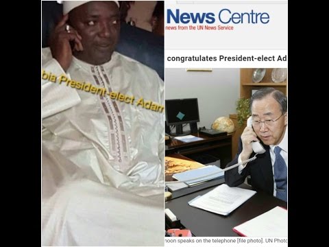 Gambia Latest: UN Chief Congratulates H.E  President Adama Barrow (Read Text)