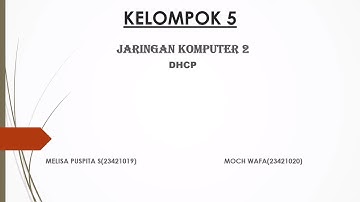 Video Materi Jaringan Komputer - DHCP Server