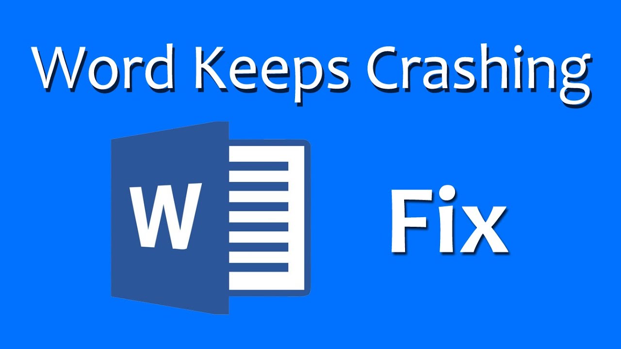 windows 10 word crashes when opening