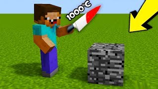 РАСКАЛЕННЫЙ НОЖ против БЕДРОКА В МАЙНКРАФТ!  КАК ВЫЖИТЬ НУБУ? ТРОЛЛИНГ В MINECRAFT | МУЛЬТИК