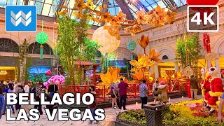 [4K] Bellagio Hotel Las Vegas 2022 LUNAR / CHINESE NEW YEAR - Walking Tour & Travel Guide 🎧