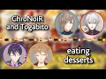 chronoir and togabito eating desserts | Nijisanji eng subs