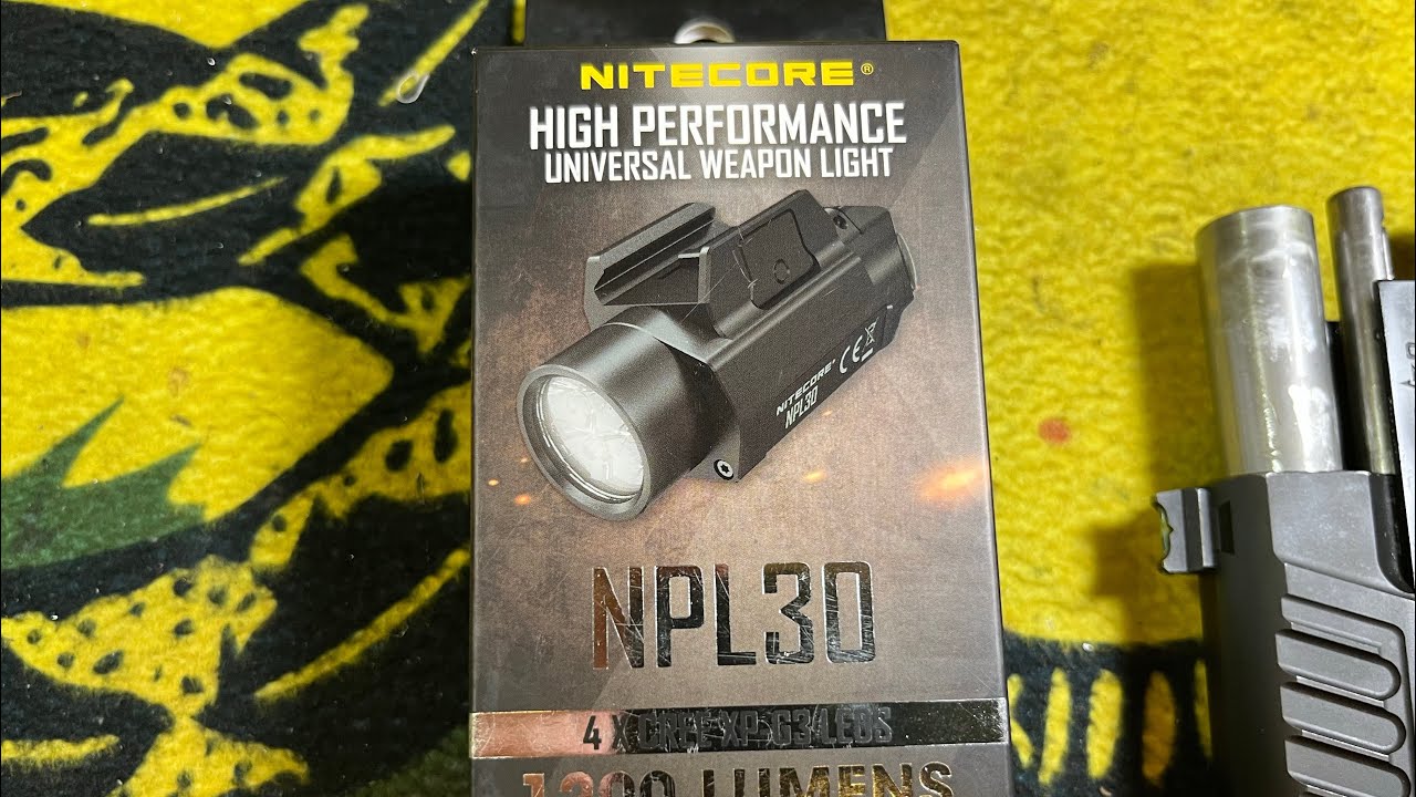 Product Review: Nitecore NPL30, 1200 Lumen handgun light. 2023-03-25 