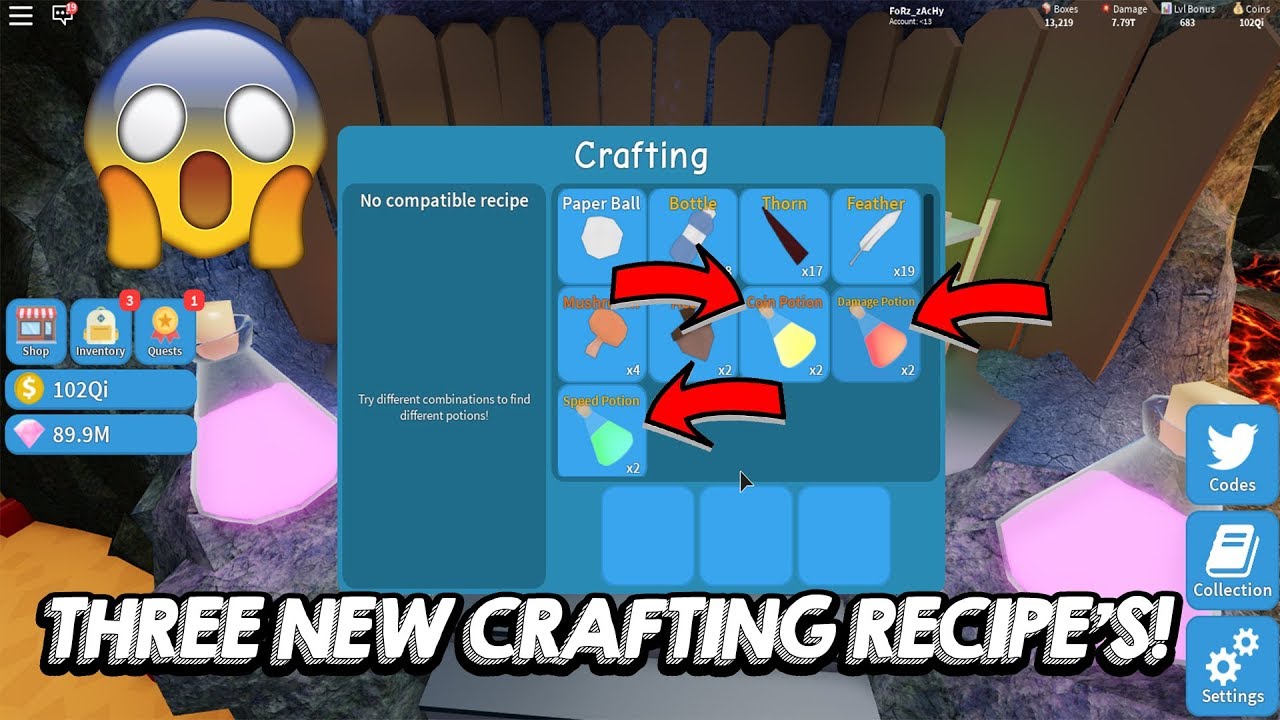 Three New Crafting Recipes Unboxing Simulator Roblox - all new crafting recipes roblox unboxing simulator