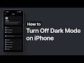How to Turn Off Dark Mode on iPhone 17