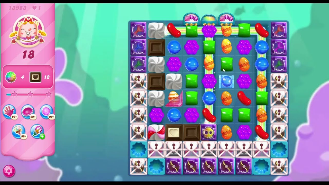 Candy Crush Saga Level 13953 NO BOOSTERS YouTube