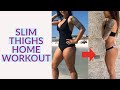SLIM YOUR THIGHS IN ONE MONTH! 10 MINUTE HOME WORKOUT TO TONE INNER THIGHS