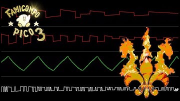 Stratofortress - Stratovarius. 0CC-FamiTracker 8-bit cover (2A03 oscilloscope view).