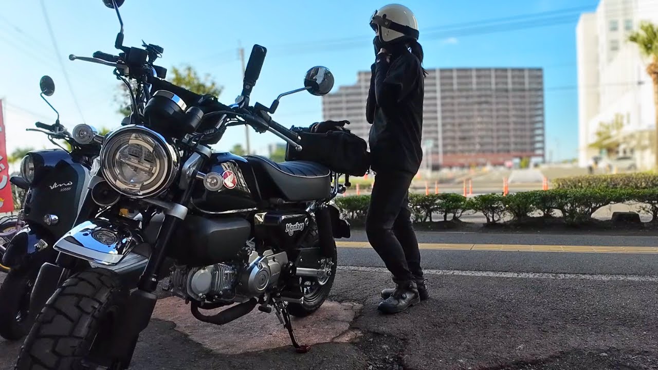 小さなバイクといつもの町｜特別じゃない日も、楽しい。｜Honda Monkey125｜JB05