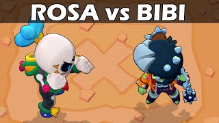 ROSA vs BIBI | 1vs1 | 23 Test | Brawl Stars