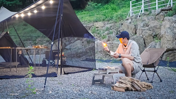 🌱cozy camping under a shade that keeps bugs out_ASMR