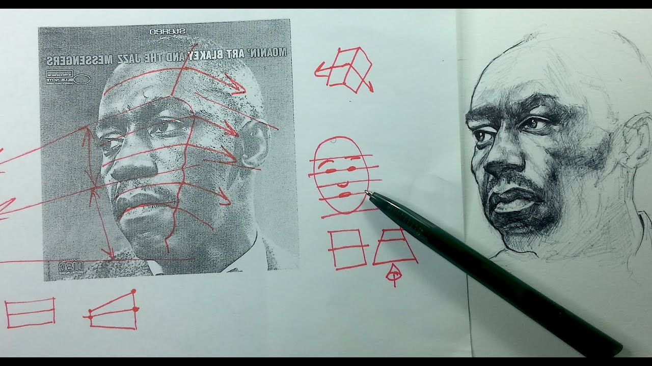 Ballpoint Pen Portrait Drawing Demo & Tips - YouTube