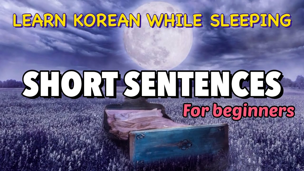 Learn Korean While You Sleep | Basic Short Sentences for Beginners | Easy Korean