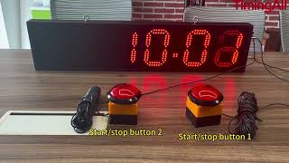 Sports Timer Race Timing Clock with 2 Start Stop ButtonS