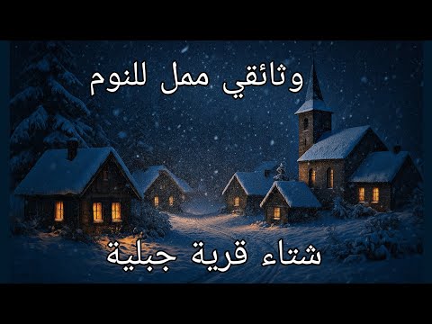 وثائقي هادئ شتاء قرية جبلية بين الثلوج للنوم العميق والاسترخاء