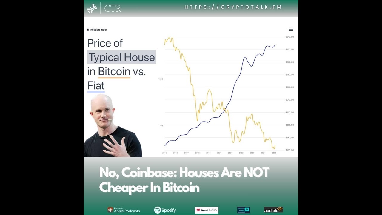 No, #Coinbase: Houses Are NOT Cheaper In Bitcoin