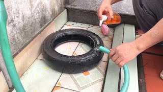 The Most Unique & Effective Way To Recycle A Tire // Beautiful Handmade Products From Recycled Tires