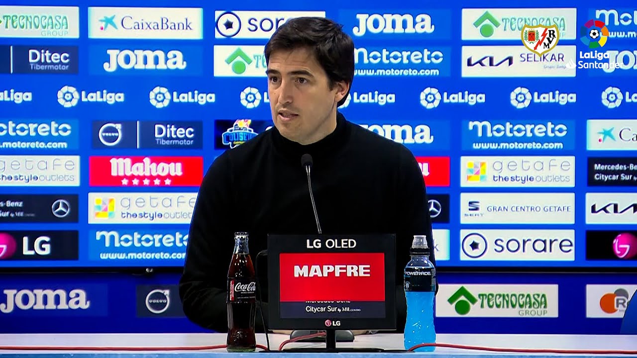 Iraola tras el Getafe 1 - Rayo Vallecano 1 - YouTube
