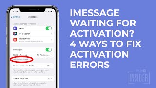 iMessage Waiting for Activation? 4 Ways to Fix iMessage Activation Errors (iOS 16 Update)