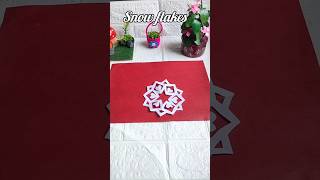 Snowflake paper craft 😍#diy #shorts #viralvideo #youtubeshorts
