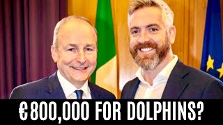 Irish government giving €800,000 to save DOLPHINS AND SAND DUNES as schools face closure.