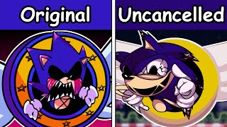 Final Escape Original Vs Uncancelled (Sonic.Exe) - FNF