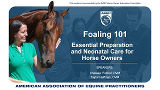 AAEP Presents: Foaling 101: Essential Preparation and Neonatal Care for Horse Owners screenshot 5