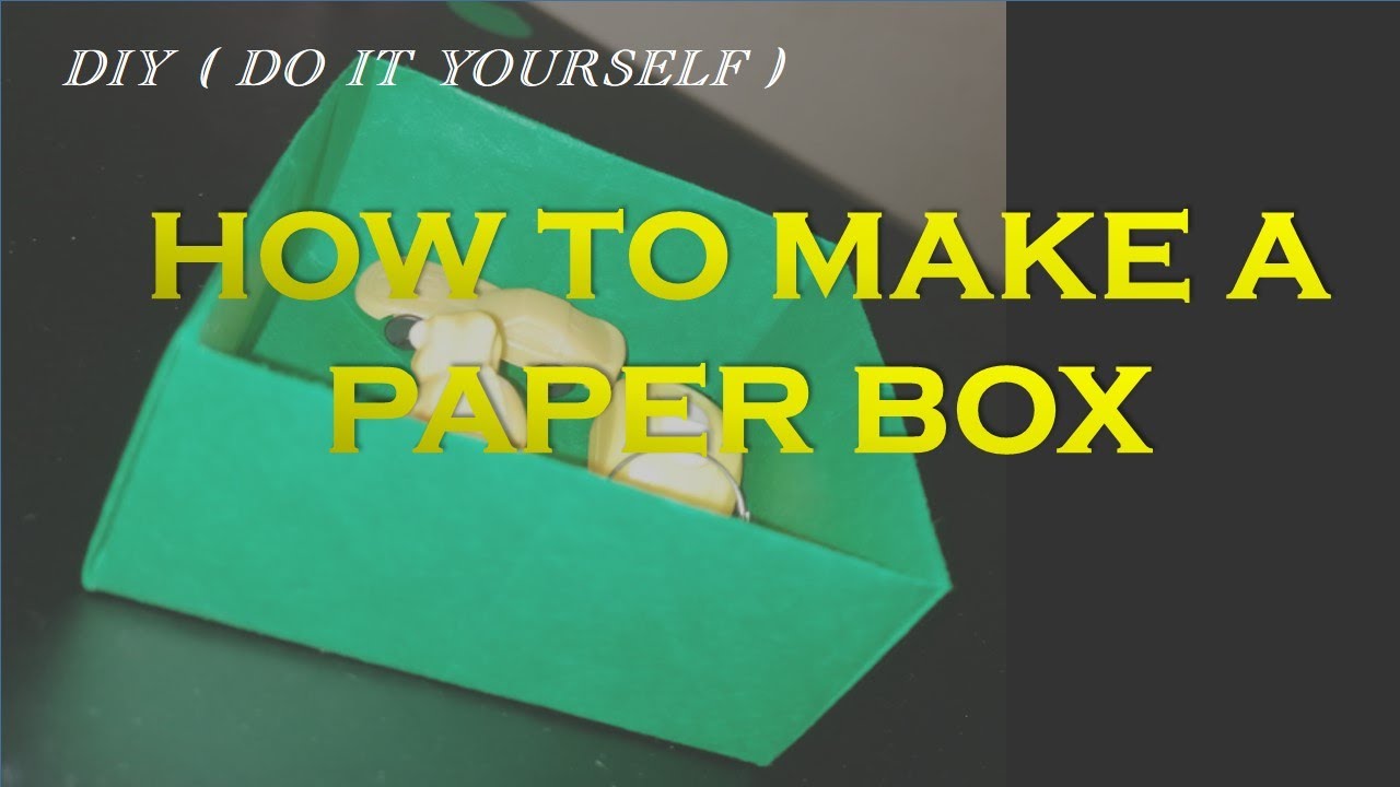 How to make a paper box Easy Paper box making Origami DIY Craft