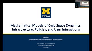 AI4OPT Student Talks: Mathematical Models of Curb Space Dynamics