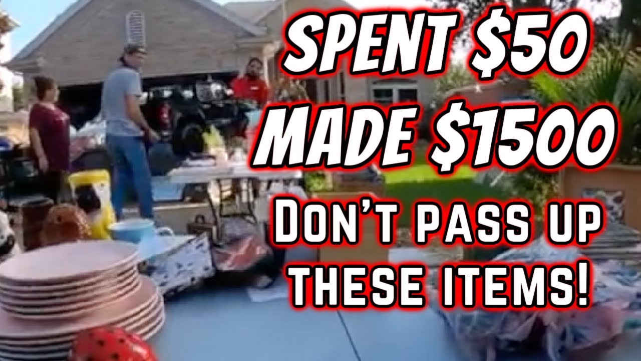 Best Garage Sale Finds for Ebay that Made a Lot of Money Reselling