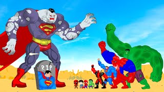 Evolution Of HULK & SPIDERMAN Vs Evolution Of SUPERMAN MONSTER : Who Is The King Of Super Heroes?