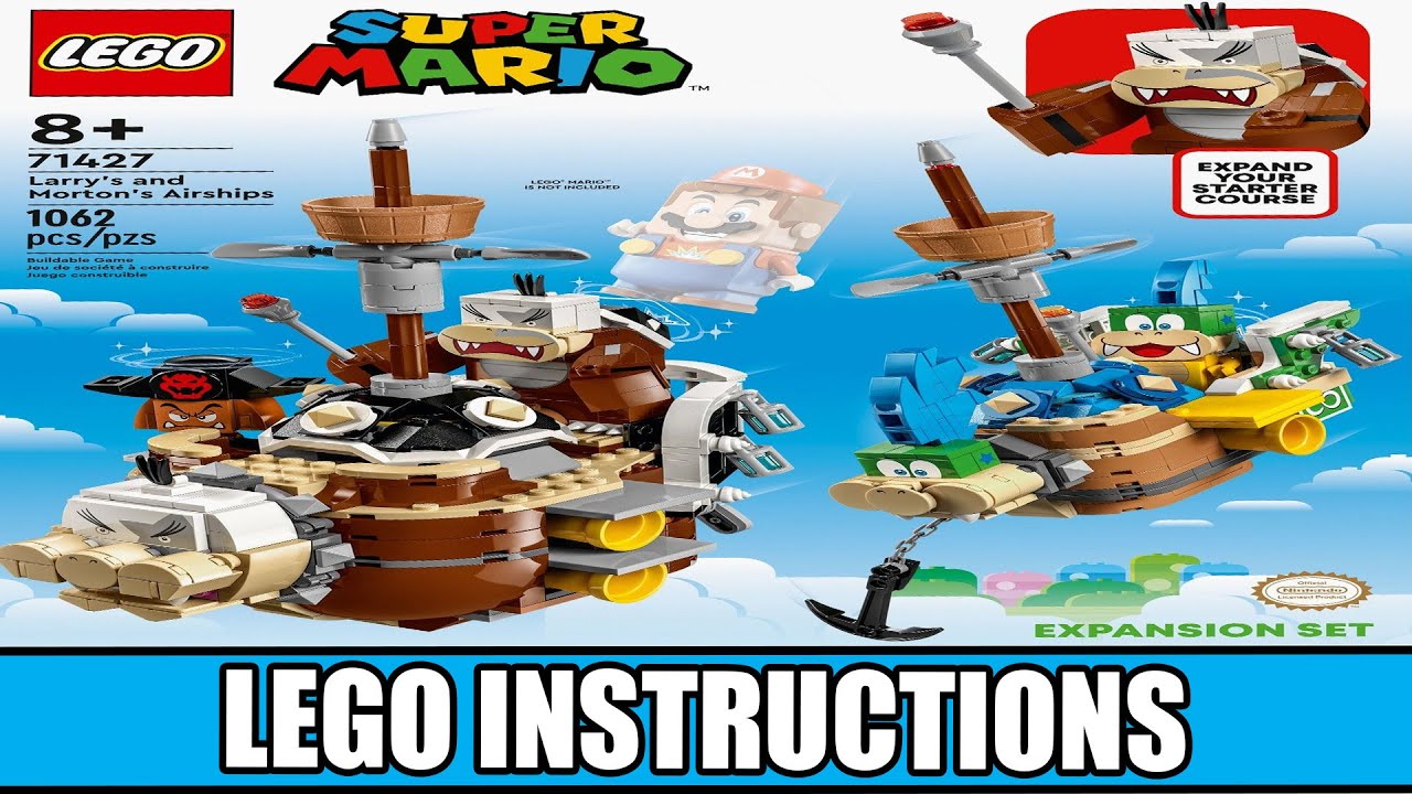 LEGO Instructions | Super Mario | 71427 | Larry's and Morton's Airships ...