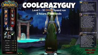 Level 1 - 10 Nightelf Druid Speed run - Classic wow